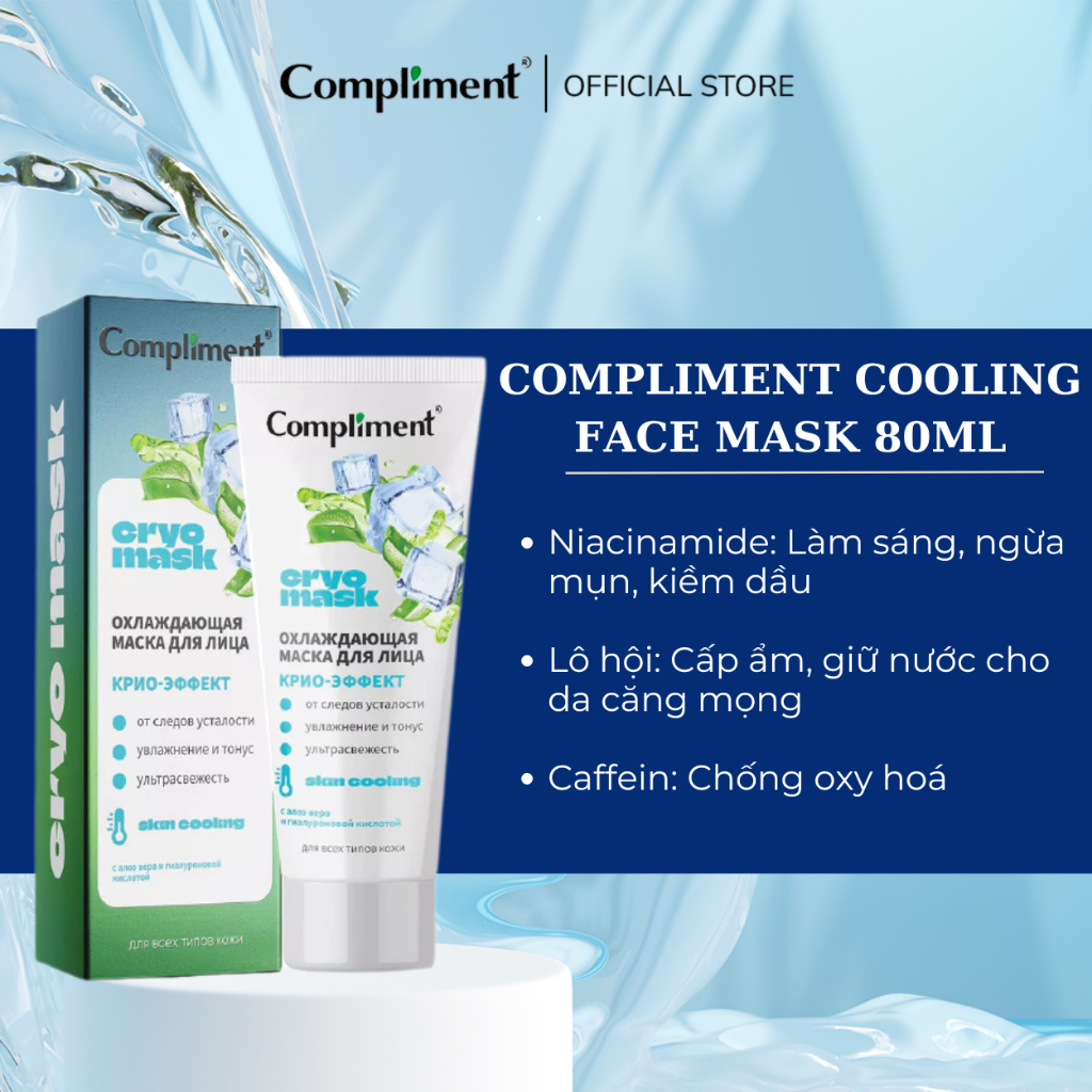 f155 - Mặt Nạ Đất Sét Compliment No Problem Face Mask 80ml Hàng Nga LYO