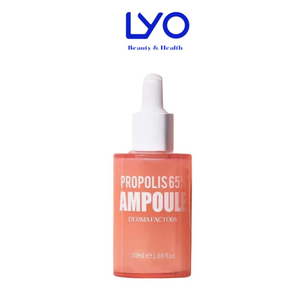 f004 - Serum keo ong tái tạo, phục hồi, dưỡng sáng da Derma Factory Propolis 65% Ampoule 50ml LYO