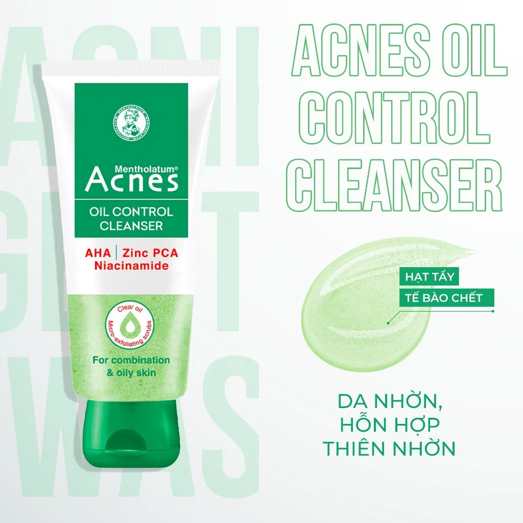 F426 - Gel Rửa Mặt ROHTO Acnes Kiểm Soát Nhờn Oil Control Cleanser