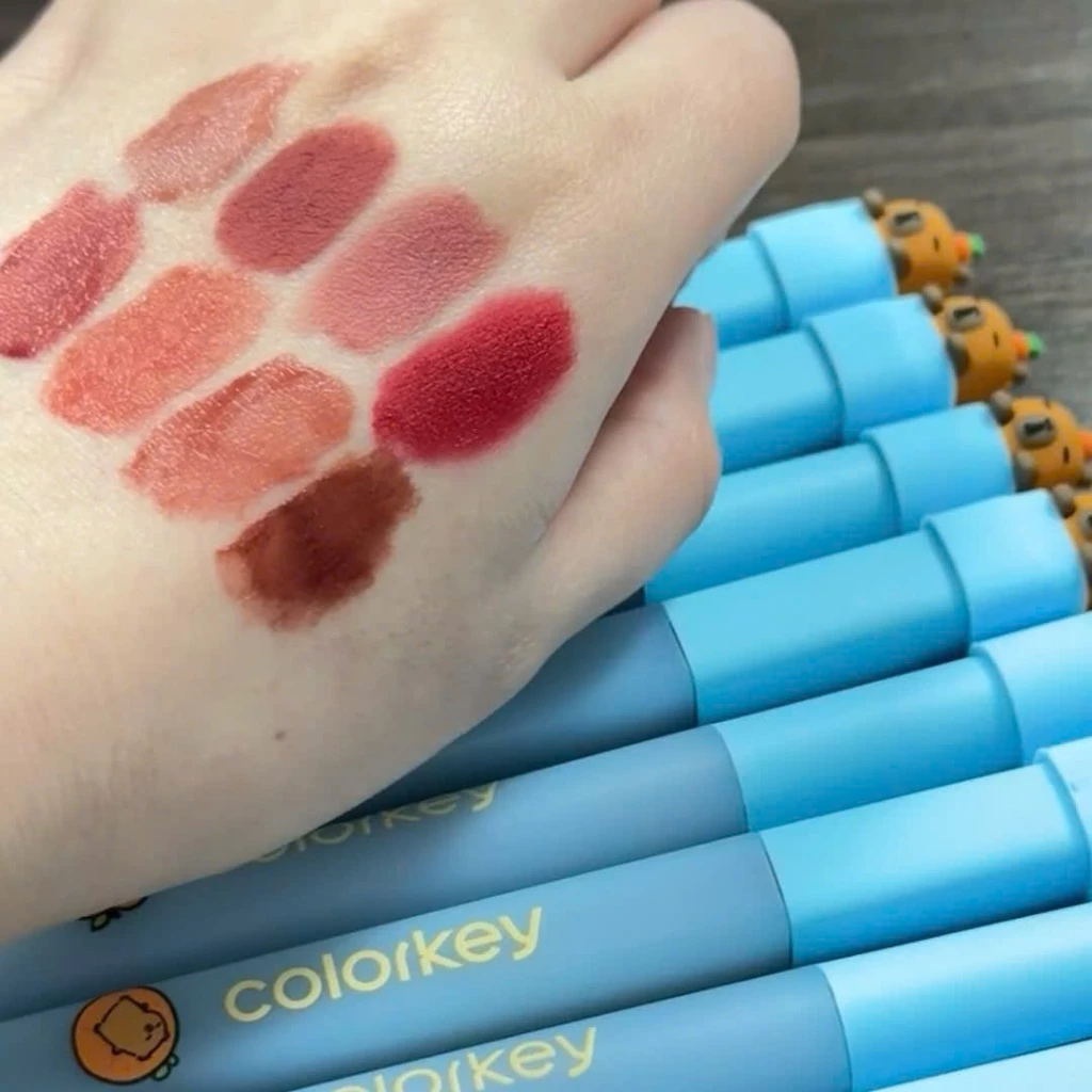 f134 - Son Tint Lì COLORKEY Soft Matte Water Tint (Capypara Version - Thỏi NGẮN)