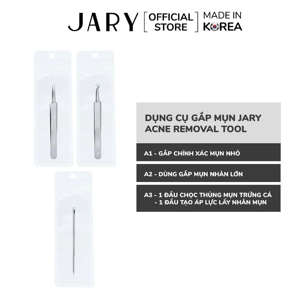 Dụng Cụ Gắp Mụn Đầu Nhọn Jary Acne Removal Tool Cây Nhíp Lấy Nhân Mụn