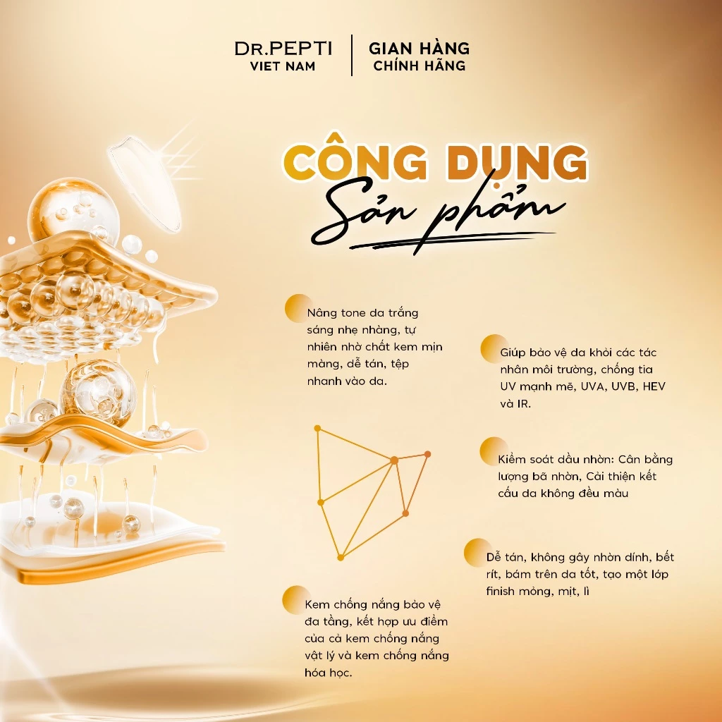 f095 - Kem chống nắng mini Dr.Pepti UV Plus Tone Up Sunscreen 8ml