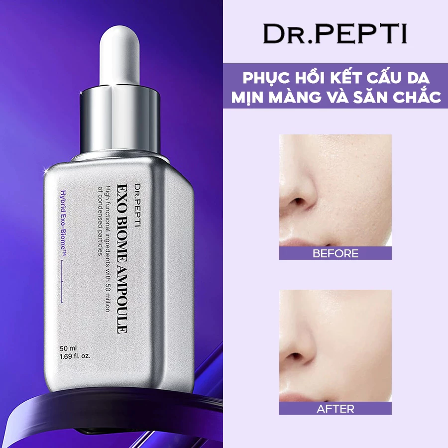 F455 - DR.PEPTI - Tinh chất dưỡng sáng chống lão hóa EXO BIOME AMPOULE 50ml