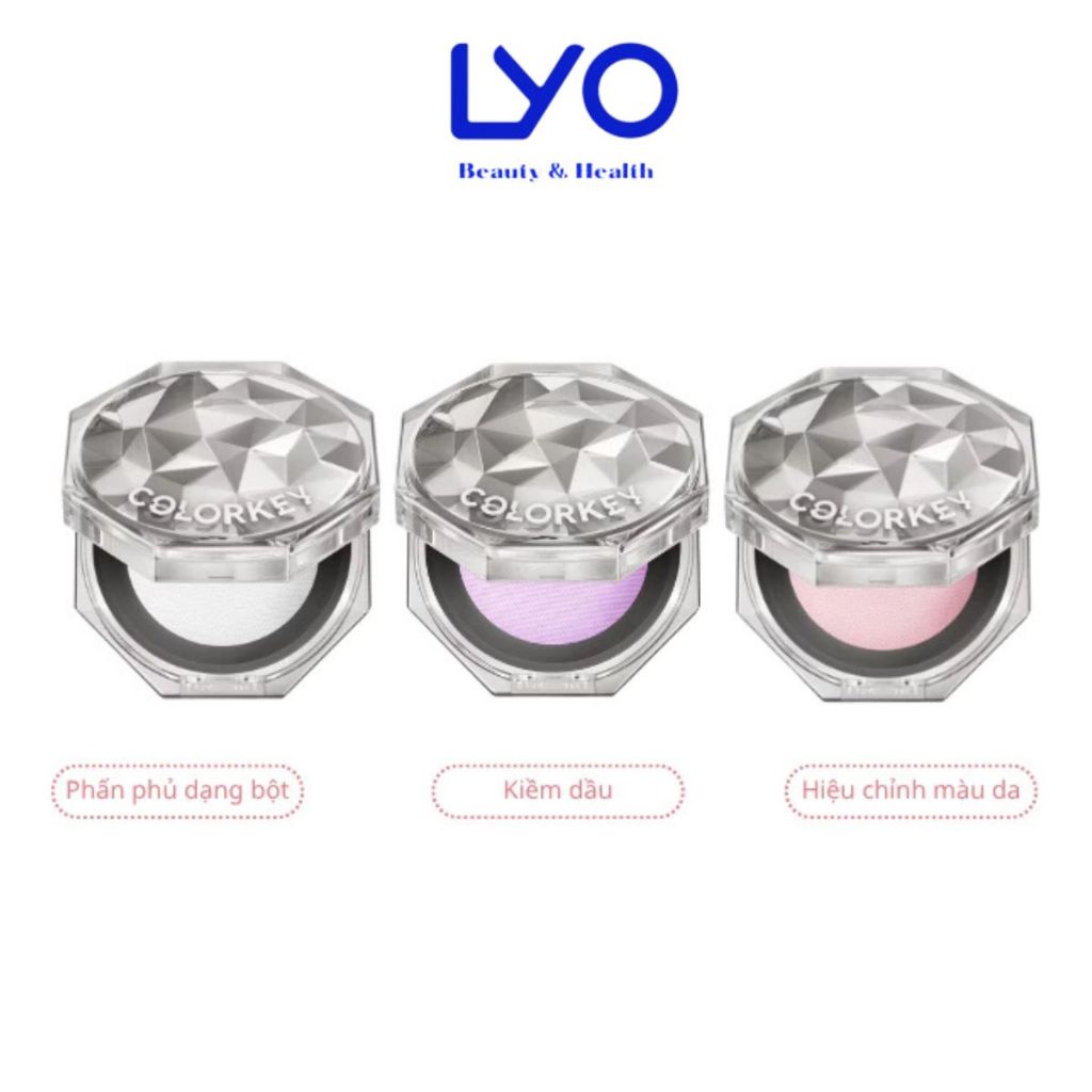 e951 - Phấn Phủ Dạng Bột COLORKEY Siêu Mịn Giúp Lớp Trang Điểm Tự Nhiên 8g LYO