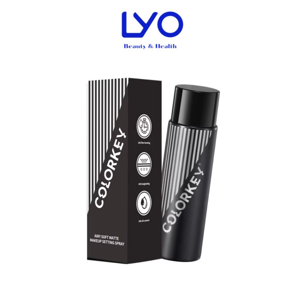 e953 - Xịt Khóa Nền COLORKEY Kiểm Soát Kiềm Dầu, Hỗ Trợ Cấp Ẩm 100ml LYO