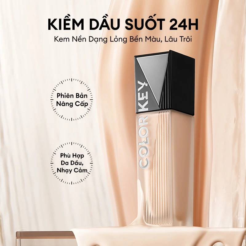 e965 - Kem Nền Lâu Trôi Dạng Lỏng Colorkey Long Lasting Flawless Liquid Foundation 30gr LYO