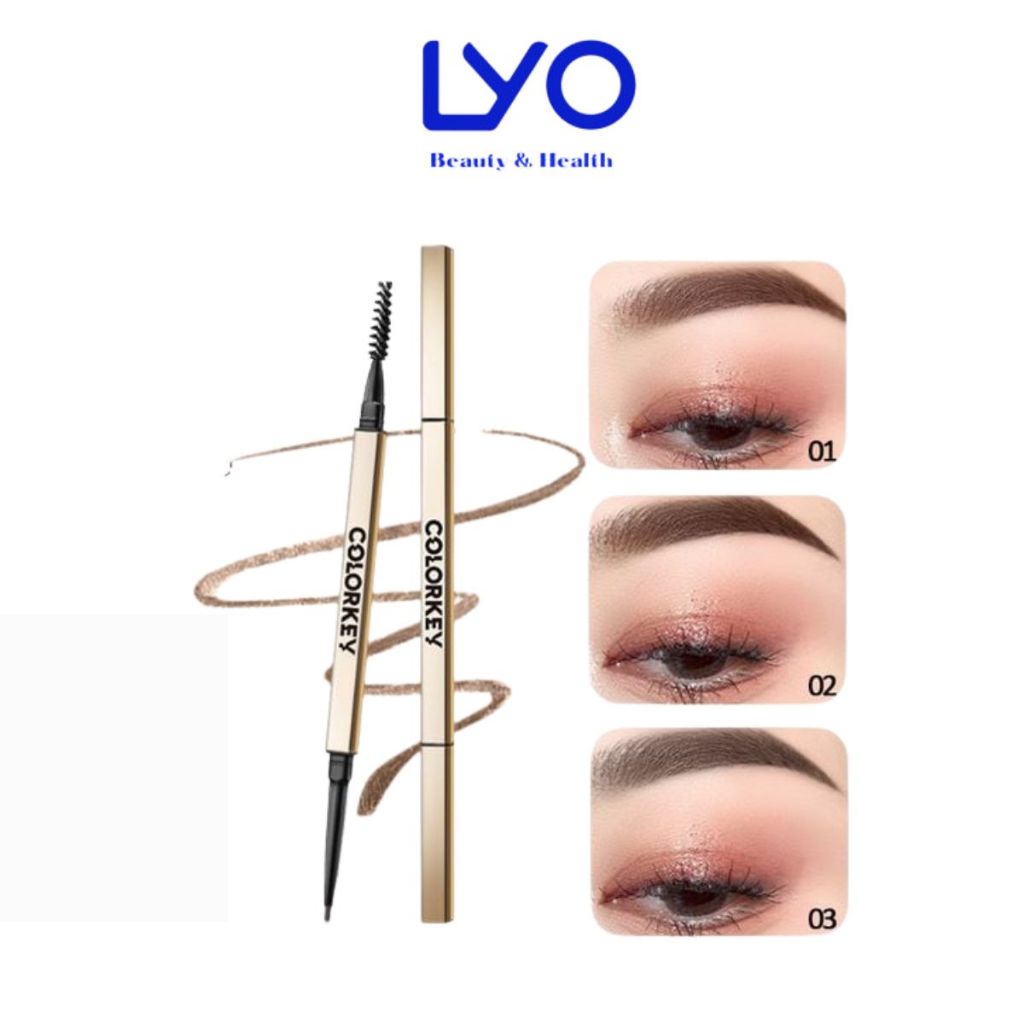 e981 - Chì Kẻ Mày Colorkey Lâu Trôi, Chống Nước Colorkey Sketch Eyebrow Pencil LYO