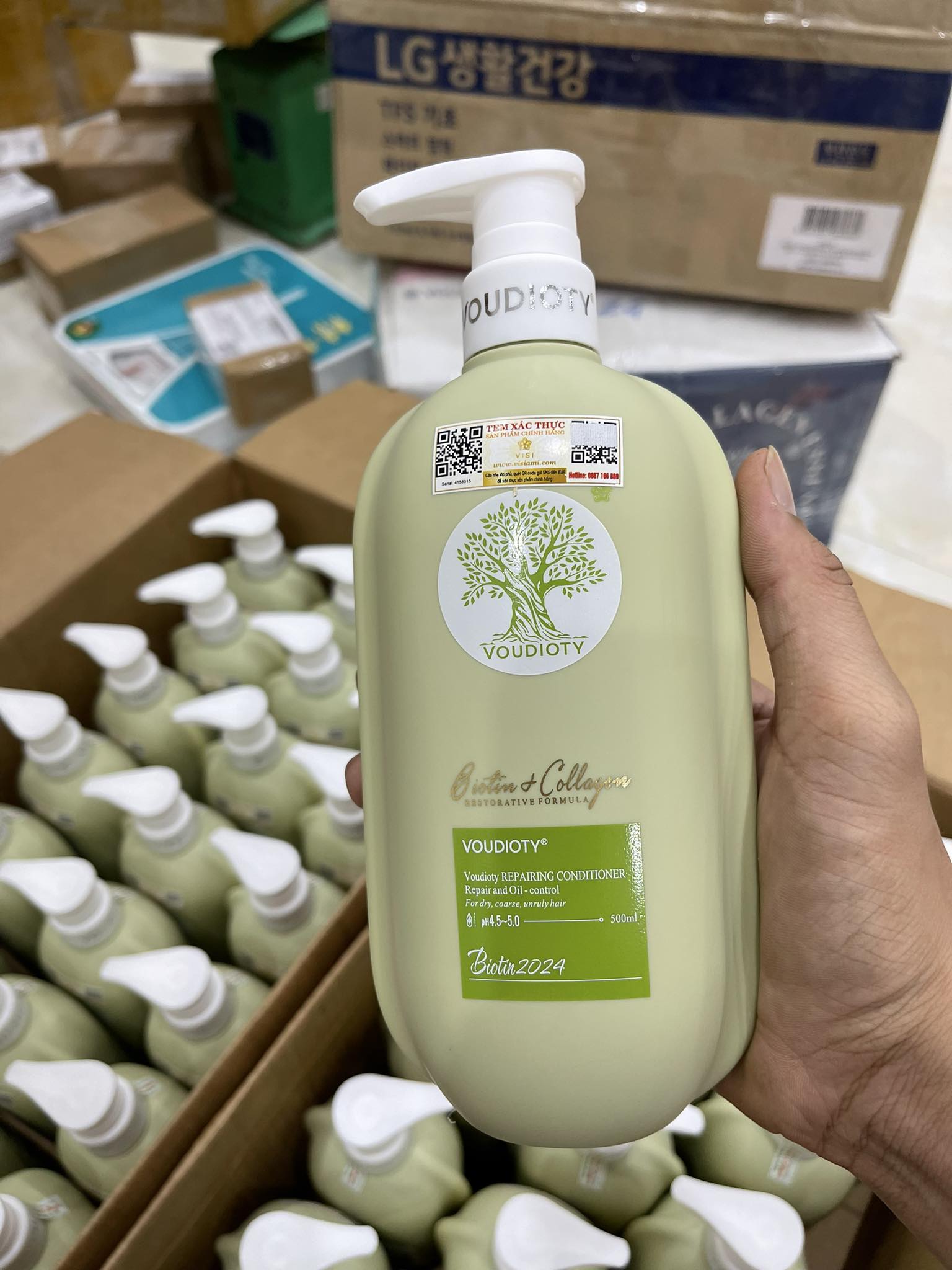 Dầu gội Xã Biotin Collagen Trắng xanh vàng Giúp Phục Hồi Chống Rụng tóc 500ml