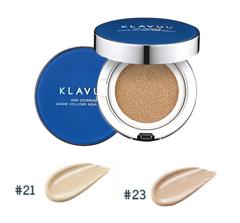 Phấn Nước Ngọc Trai Klavuu Xanh Cushion Hàn Quốc 12g SPF50+