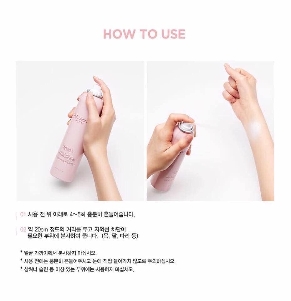 Xịt chống nắng JM Solution hàn quốc 180ml (Màu xanh và hồng)