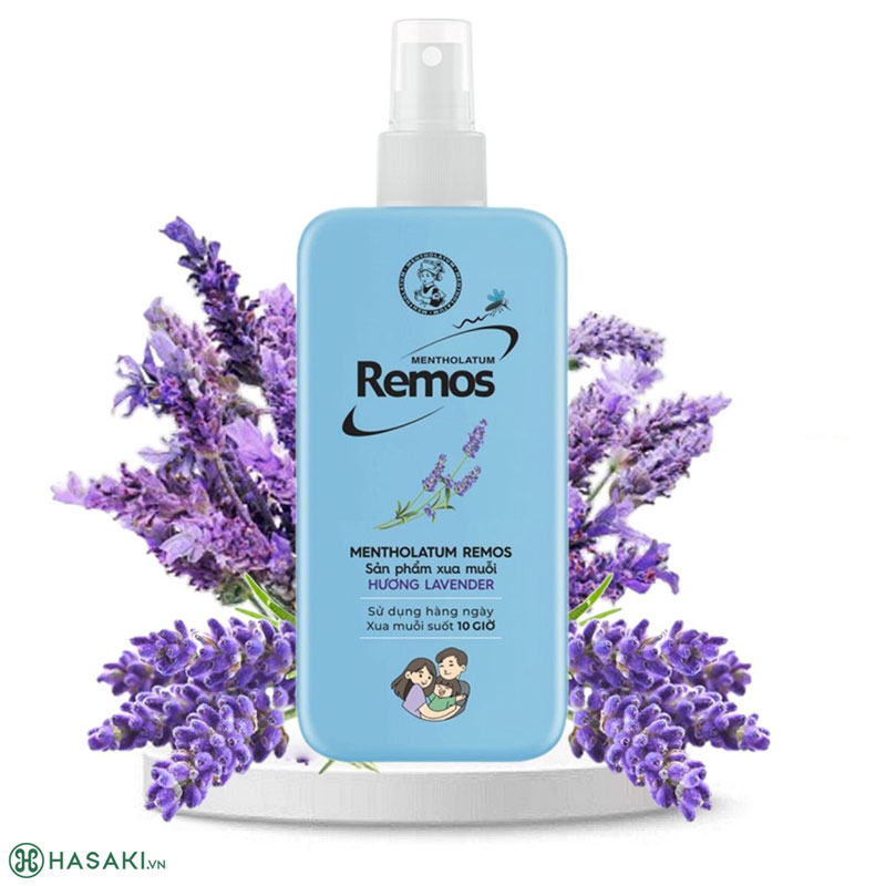 Xịt chống muỗi Remos xua muỗi trong 10 giờ (70ml) nhẹ dịu cho bé LYO