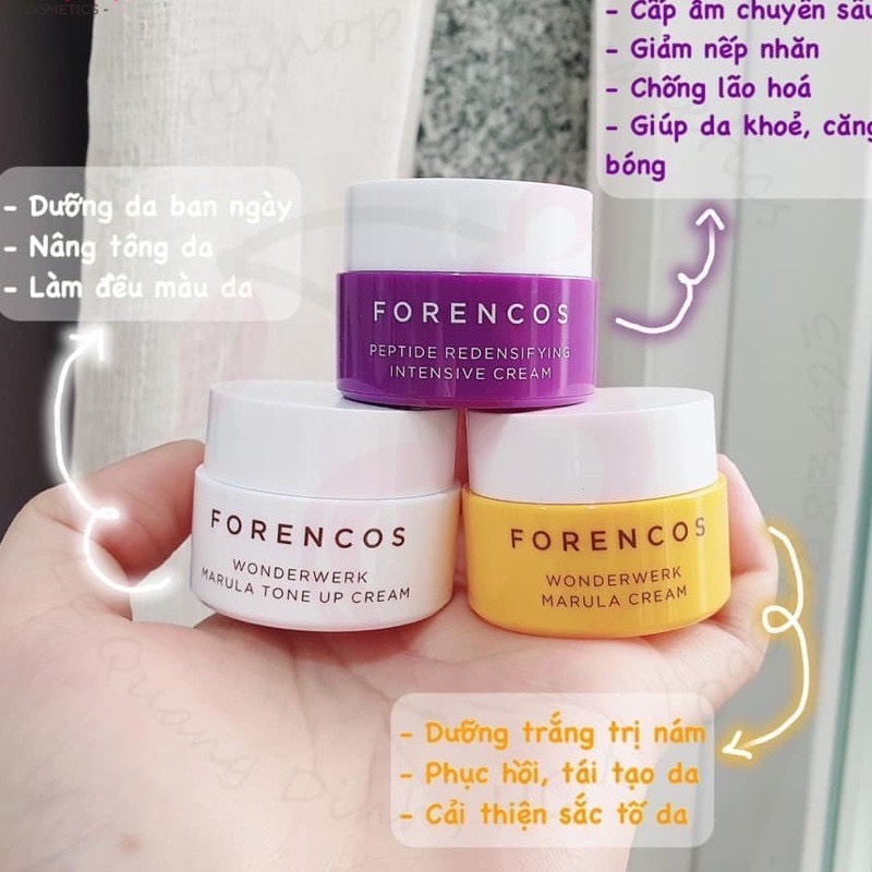 Kem Dưỡng Trắng Da Forencos Ngày & đêm Mini 10ml Hàn Quốc