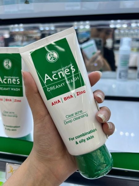 Kem Rửa Mặt Ngăn Ngừa Mụn Acnes Creamy Wash 100g