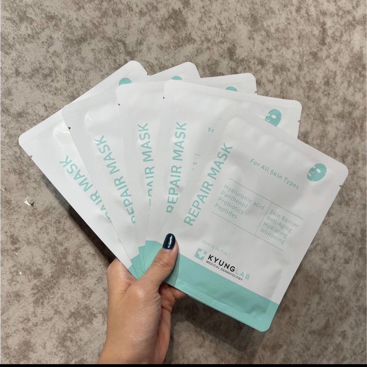 Combo 10 Miếng Mặt Nạ Cấp Ẩm, Phục Hồi & Tái Tạo Làn Da Kyung Lab Repair Mask Hàn Quốc 25ml/miếng
