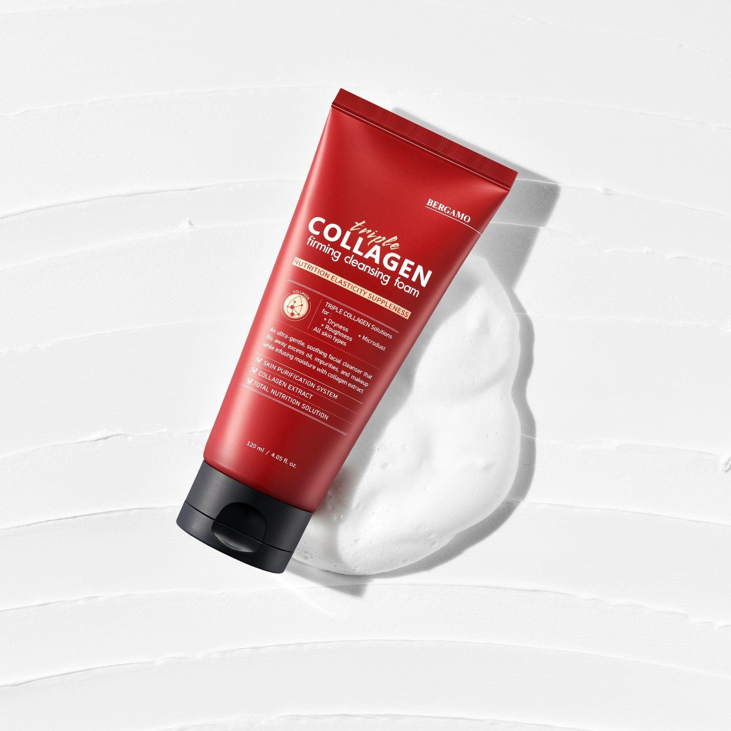 Bộ Sản Phẩm Sữa Rửa Mặt/Kem Dưỡng/Tẩy Da Chết/Toner Collagen Săn Chắc Da Bergamo Triple Collagen Firming Hàn Quốc