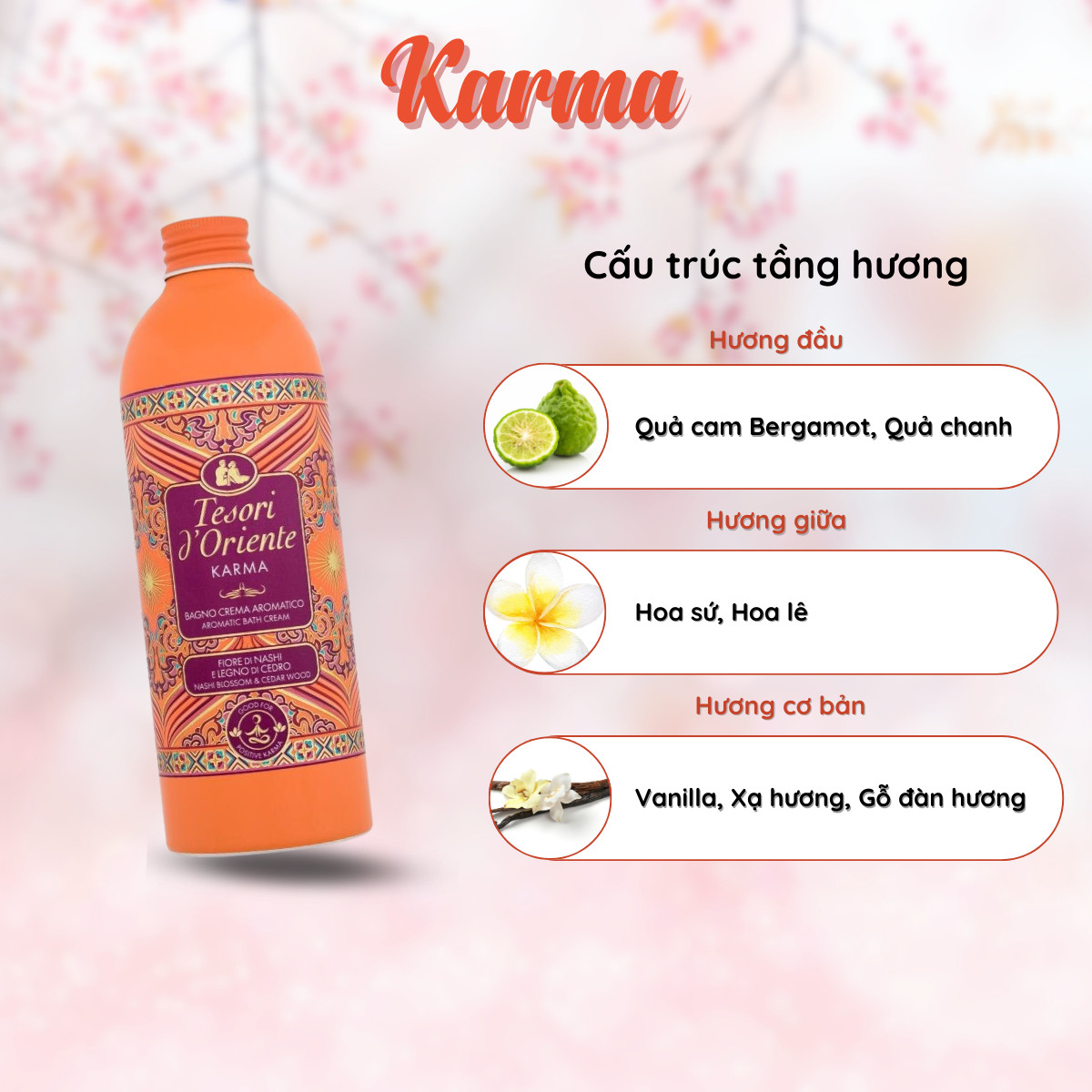 Sữa Tắm Hương Nước Hoa Tesori D'oriente Ý