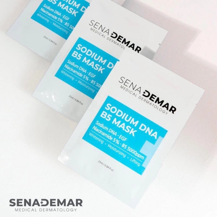 Mặt Nạ Cấp Ẩm, Dưỡng Da Căng Bóng, Trắng Mịn SenaDemar Sodium DNA B5 Mask Hàn Quốc 25ml/miếng