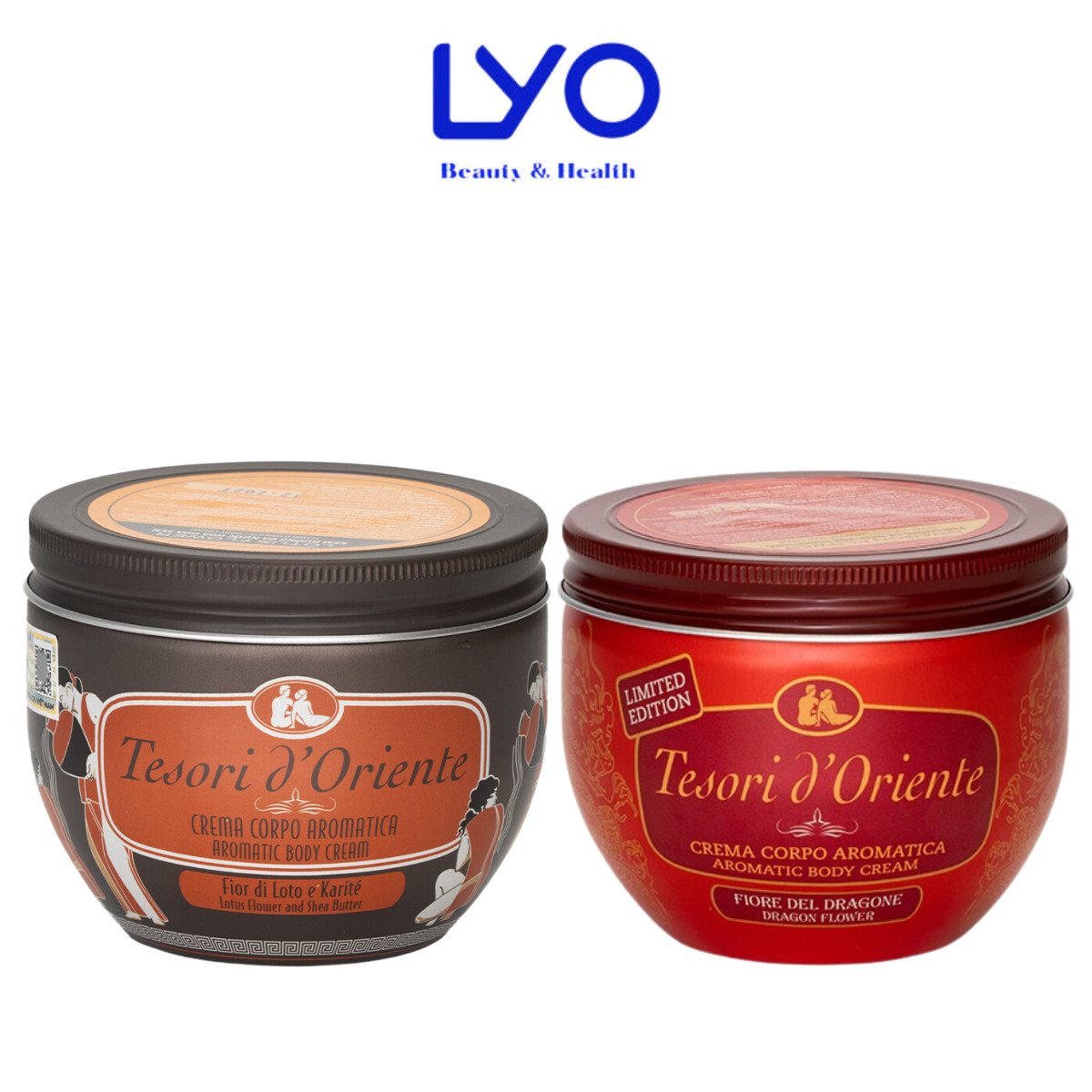 Kem Dưỡng Thể Hương Nước Hoa Ý Tesori d'Oriente Dưỡng Ẩm & Làm Trắng Da, Lưu Hương Bền Lâu Suốt 8h 300ml