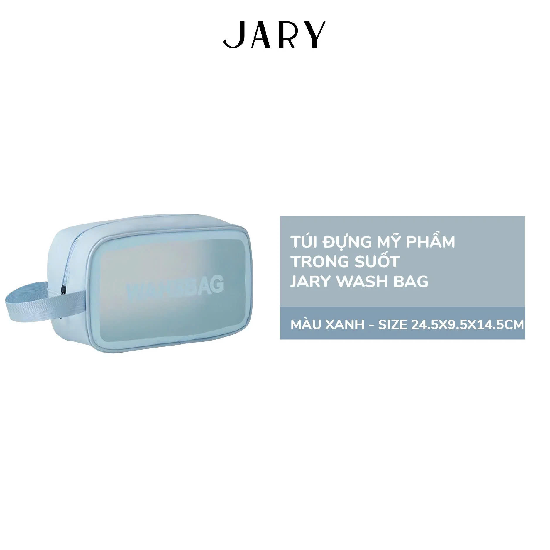 Túi Đựng Mỹ Phẩm Cao Cấp Tiện Lợi Jary Da PU & Wash Bag