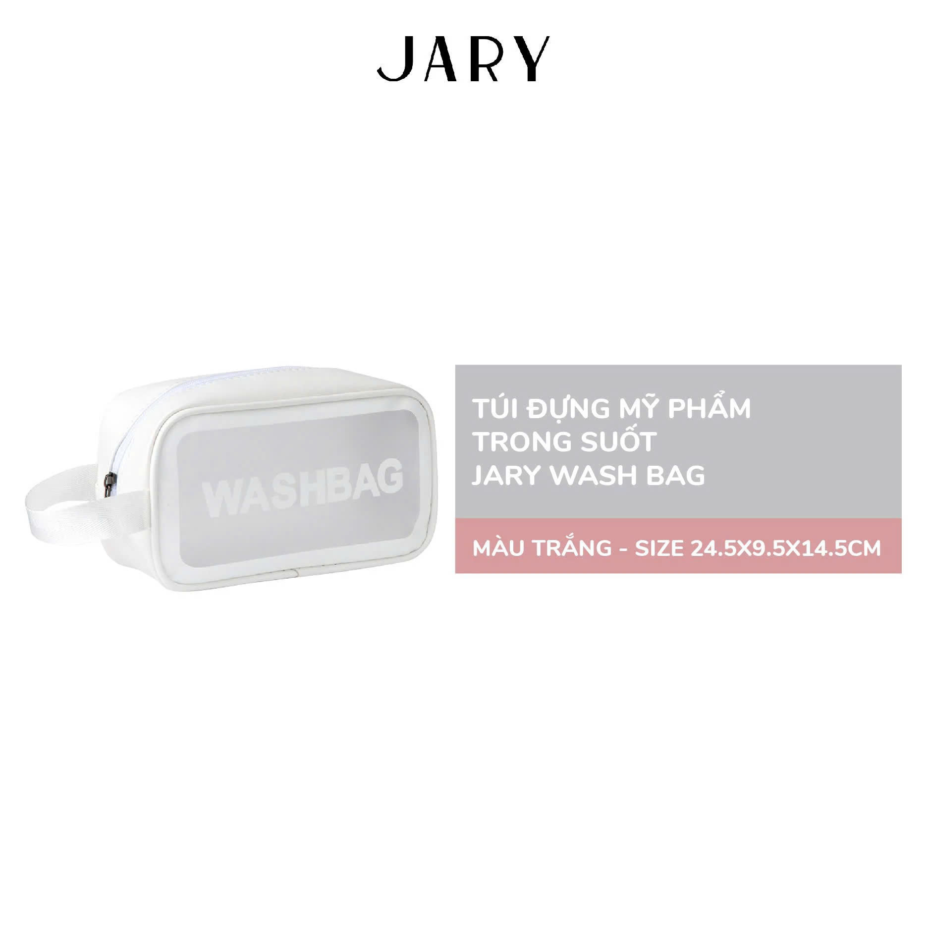 Túi Đựng Mỹ Phẩm Cao Cấp Tiện Lợi Jary Da PU & Wash Bag