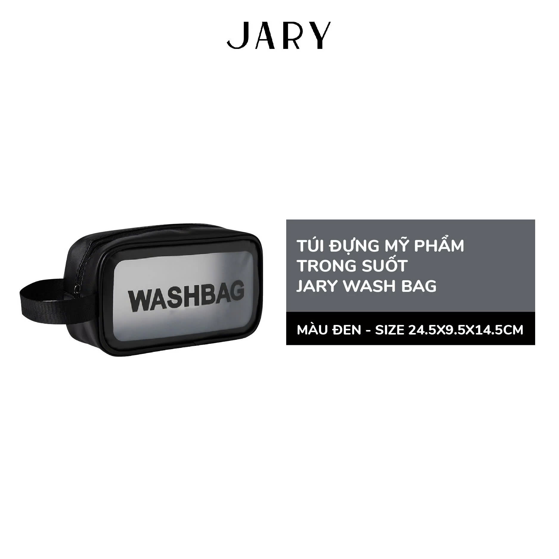 Túi Đựng Mỹ Phẩm Cao Cấp Tiện Lợi Jary Da PU & Wash Bag