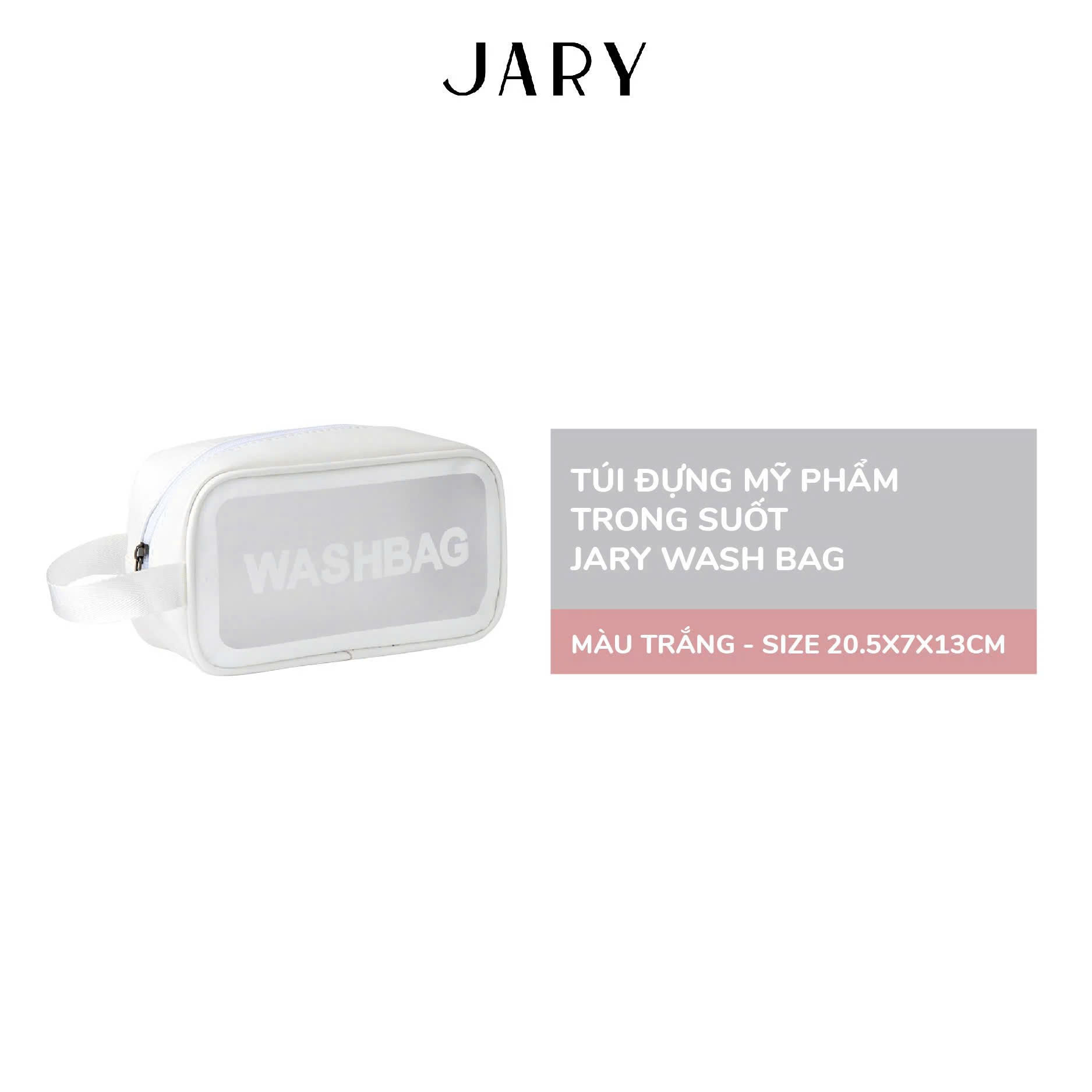 Túi Đựng Mỹ Phẩm Cao Cấp Tiện Lợi Jary Da PU & Wash Bag