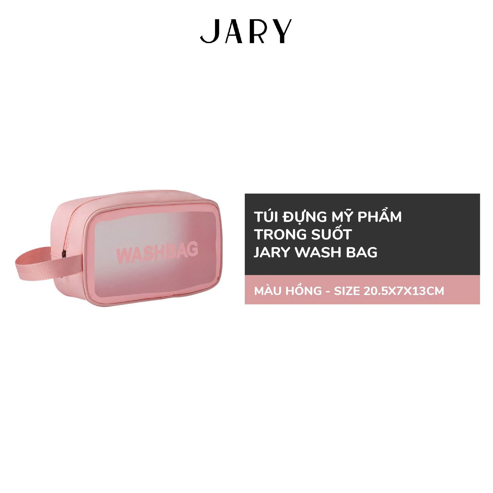 Túi Đựng Mỹ Phẩm Cao Cấp Tiện Lợi Jary Da PU & Wash Bag