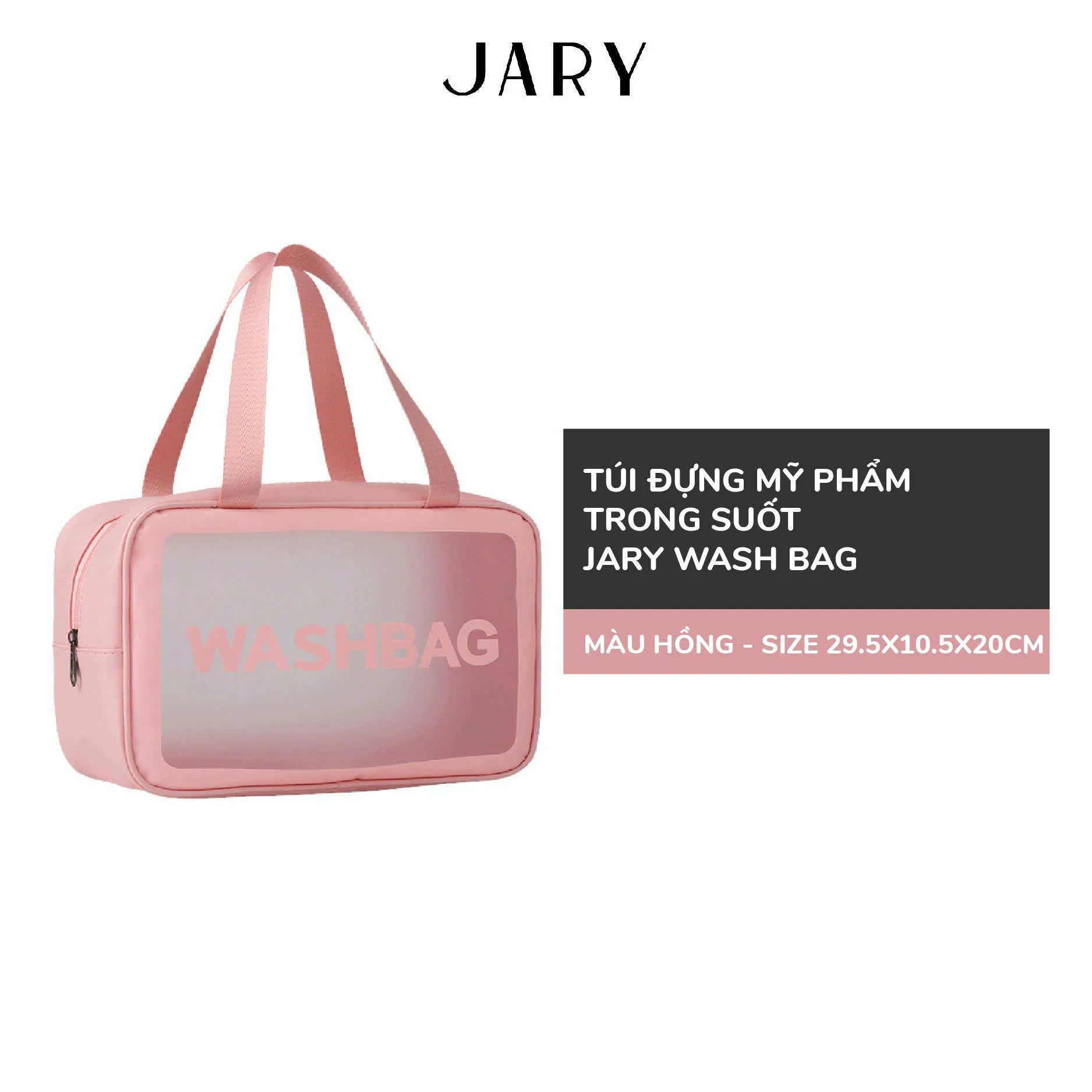 Túi Đựng Mỹ Phẩm Cao Cấp Tiện Lợi Jary Da PU & Wash Bag