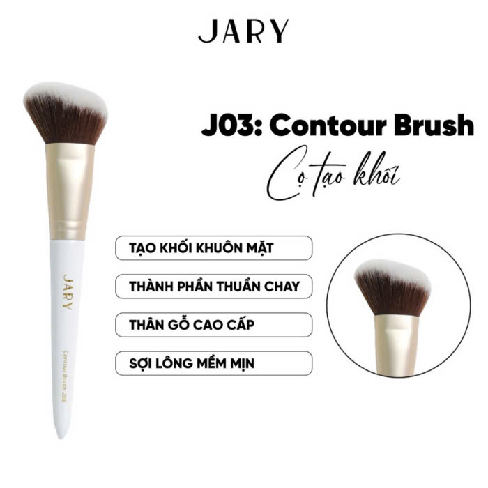 Bộ Cọ Trang Điểm Cao Cấp Thuần Chay Jary Makeup Brush Mềm Mại & Sắc Nét Hàn Quốc