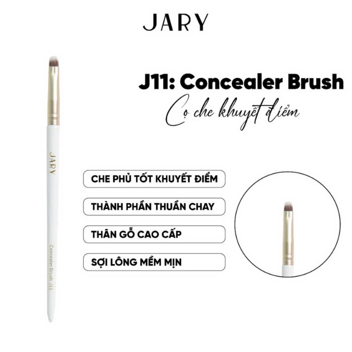 Bộ Cọ Trang Điểm Cao Cấp Thuần Chay Jary Makeup Brush Mềm Mại & Sắc Nét Hàn Quốc
