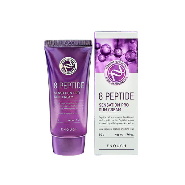 Kem Chống Nắng Bảo Vệ Da, Dưỡng Ẩm Enough Collagen 3in1/ Ultra X10 / 8 Peptide SPF50 PA+++ Sun Cream Hàn Quốc 50g