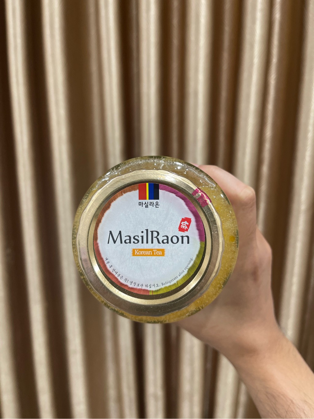 Mật Ong Chanh Vàng Hàn Quốc GIúp Làm Dịu Cổ Họng, Giảm Ho, Tăng Đề Kháng Masilraon Citron Honey Tea Trà Thanh Yên Hũ 1kg