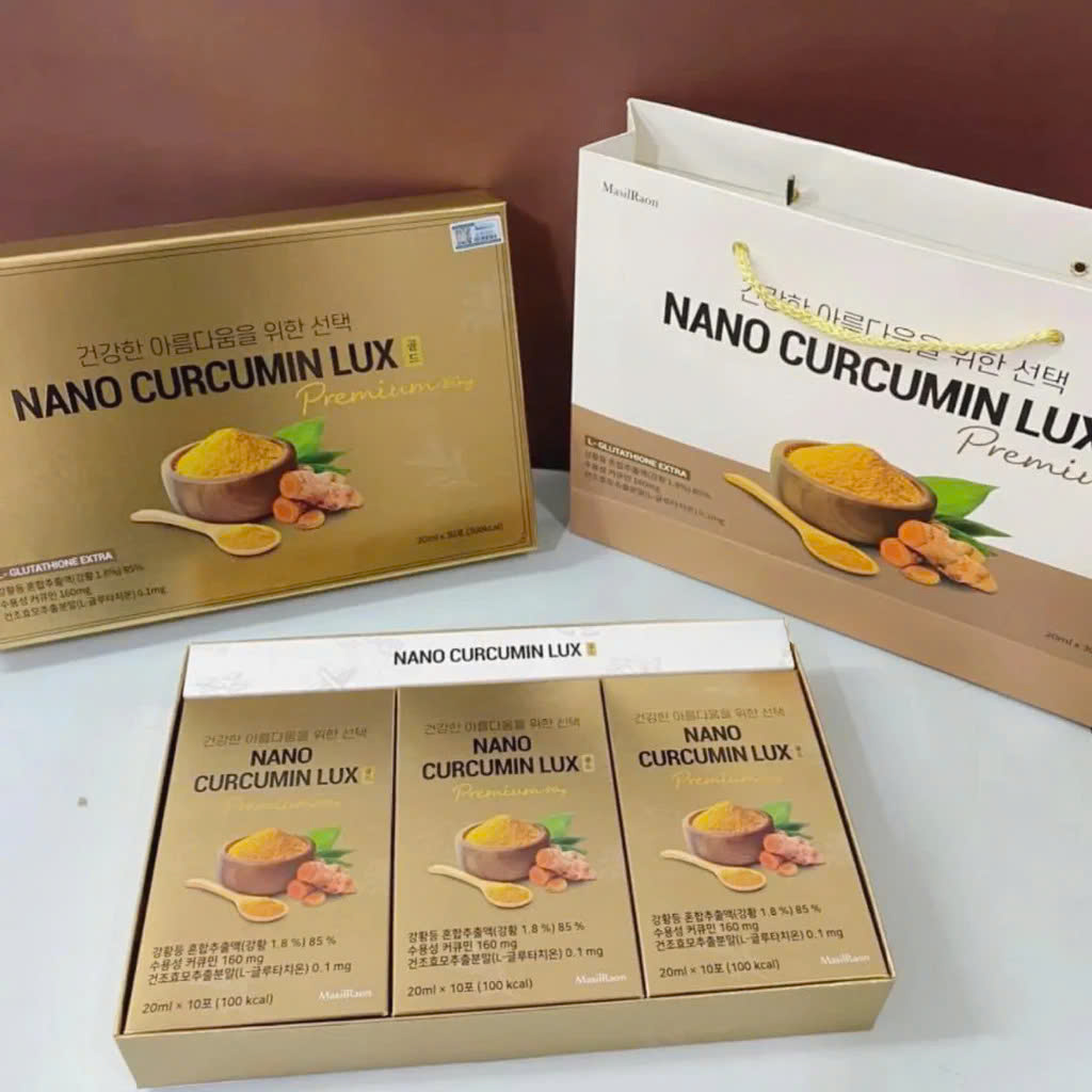 Tinh Chất Nghệ Nano MASILRAON Curcumin Lux Premium 160mg 20ml x 30 gói