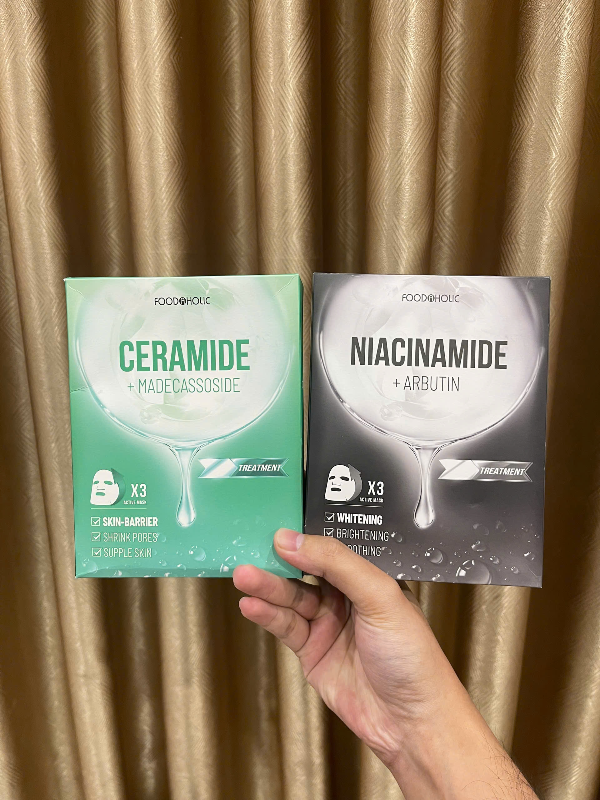 Mặt Nạ Dưỡng Ẩm, Dưỡng Trắng Da Foodaholic Niacinamide + Arbutin Mask Hàn Quốc 23g