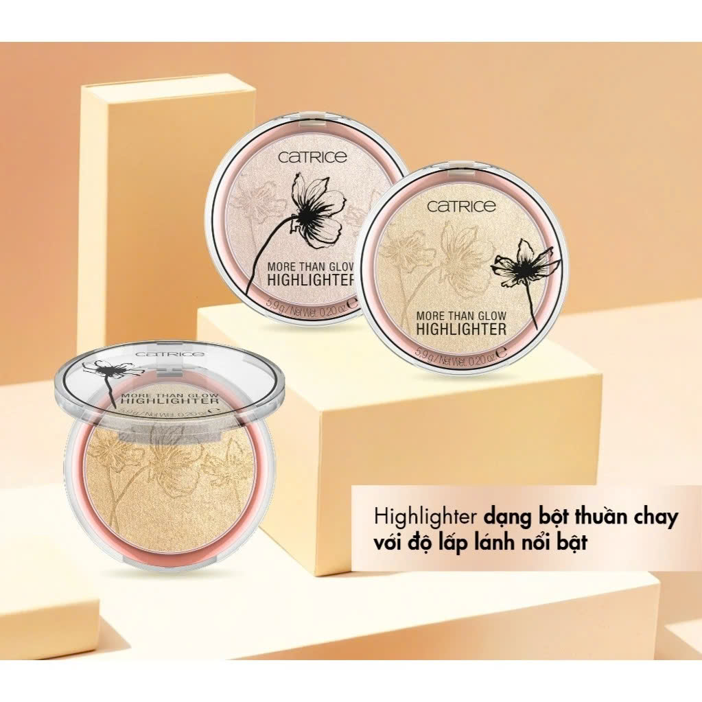 Phấn Highlight Bắt Sáng Lâu Trôi Catrice More Than Glow Highlighter 5.9g