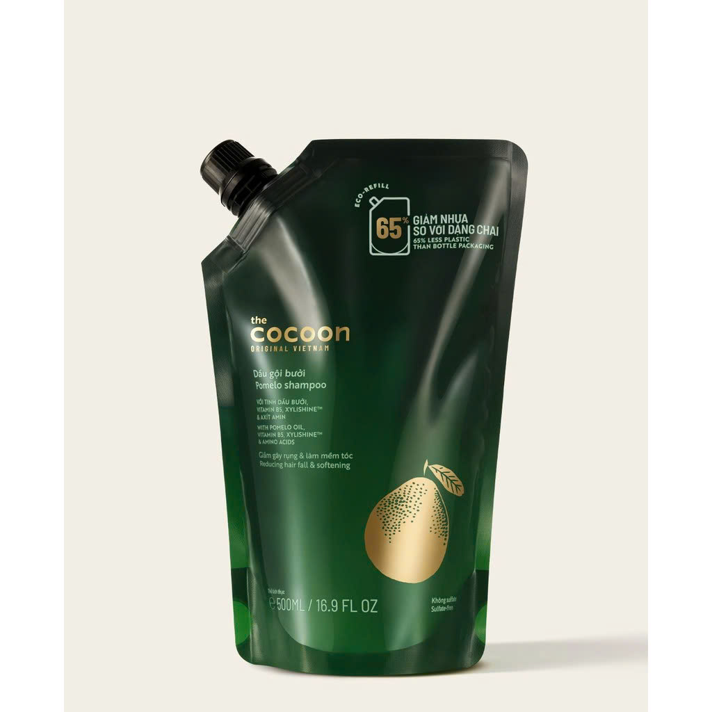 Combo Gội Xả Bưởi Không Sulfate Cocoon Pomelo Shampoo / Hair Conditioner Giúp Phục Hồi, Giảm Gãy Rụng Tóc 310ml-500ml