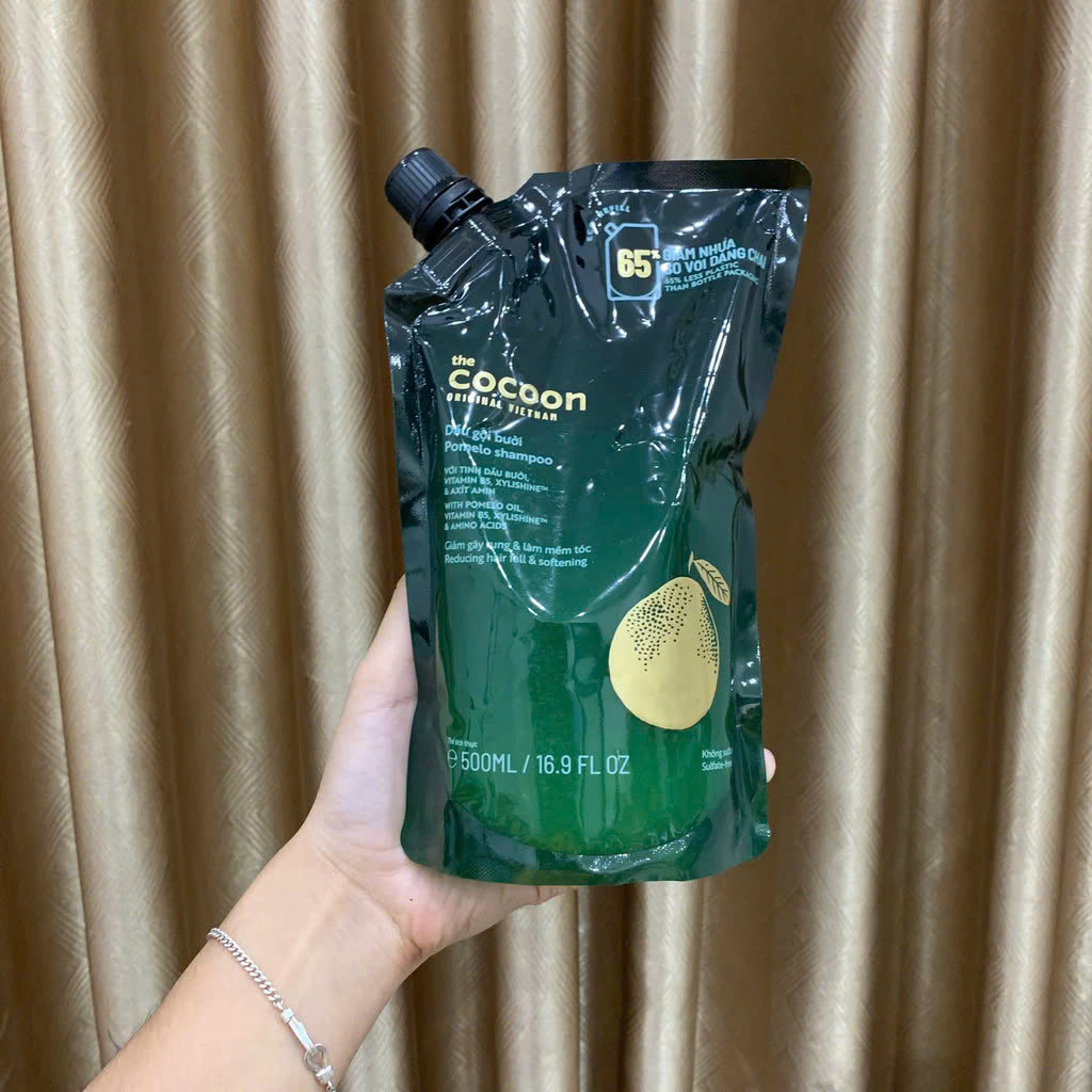 Combo Gội Xả Bưởi Không Sulfate Cocoon Pomelo Shampoo / Hair Conditioner Giúp Phục Hồi, Giảm Gãy Rụng Tóc 310ml-500ml