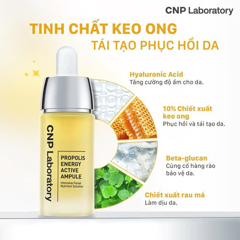 Serum Tinh Chất Keo Ong Tái Tạo Phục Hồi Da CNP Laboratory Propolis Energy Hàn Quốc 15ml & 35ml