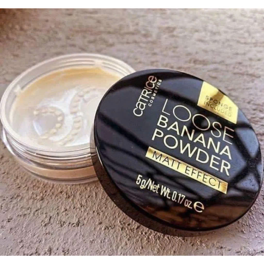 Phấn Phủ Kiềm Dầu Catrice Loose Banana Powder Che Khuyết Điểm Tự Nhiên, Cố Định Lớp Trang Điểm 5g