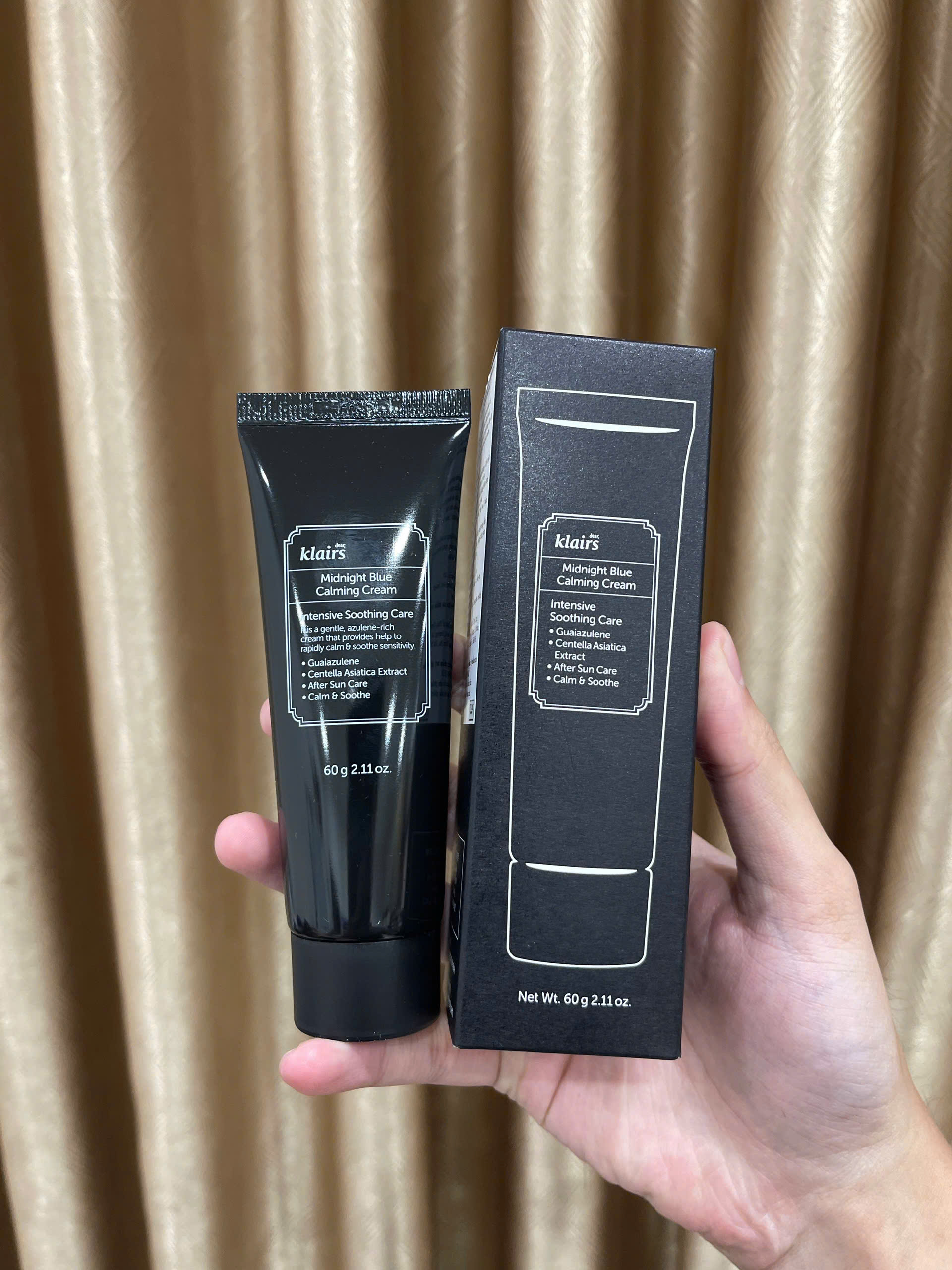 Kem dưỡng phục hồi, dưỡng ẩm da Klairs Midnight Blue Calming Cream (Tuýp 60g)