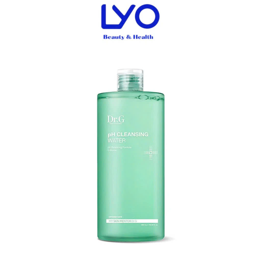 Nước Tẩy Trang Dịu Nhẹ Dr.G pH Cleansing Water Cấp Ẩm & Làm Sạch Sâu Hàn Quốc 490ml