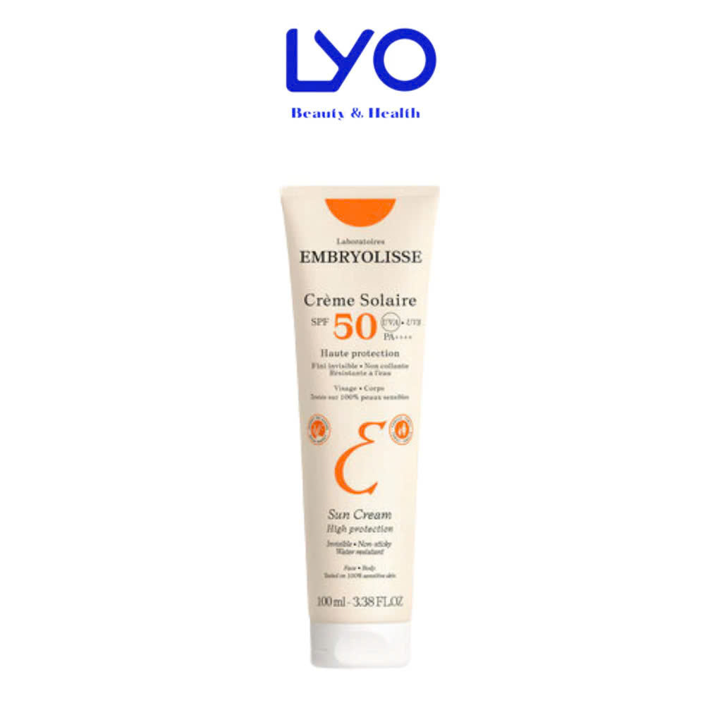 Kem Chống Nắng Phổ Rộng Embryolisse Crème Solaire SPF50 PA++++ Pháp 100ml