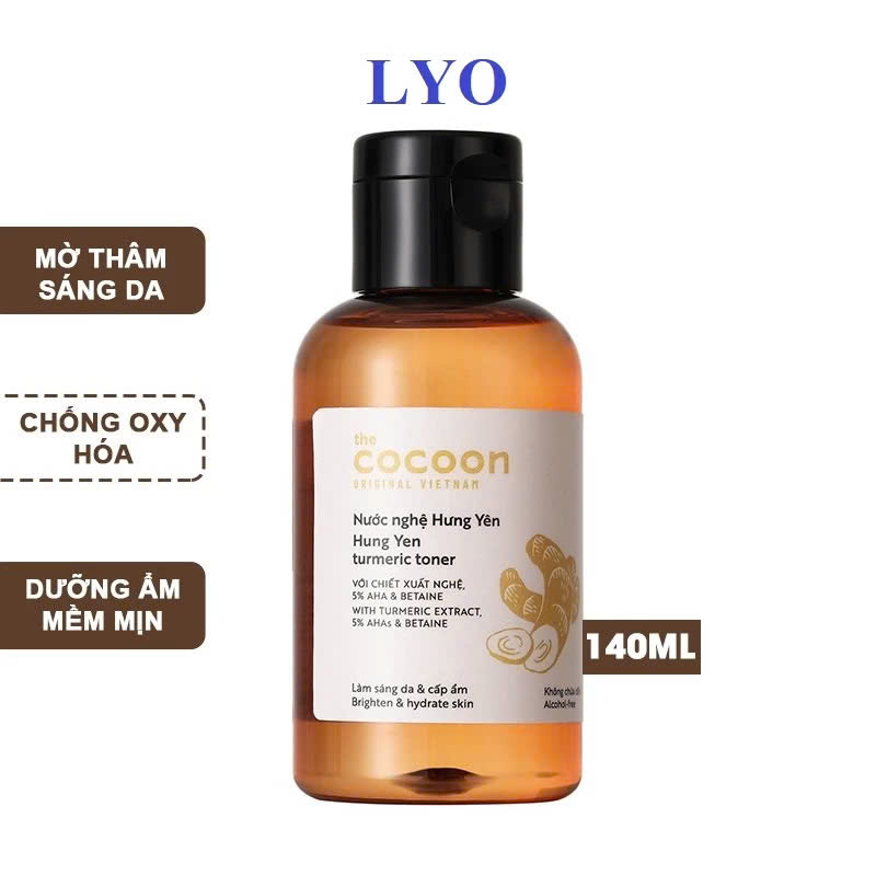 Nước Hoa Hồng Nghệ Hưng Yên The Cocoon Hưng Yên Turmeric Toner 140ml