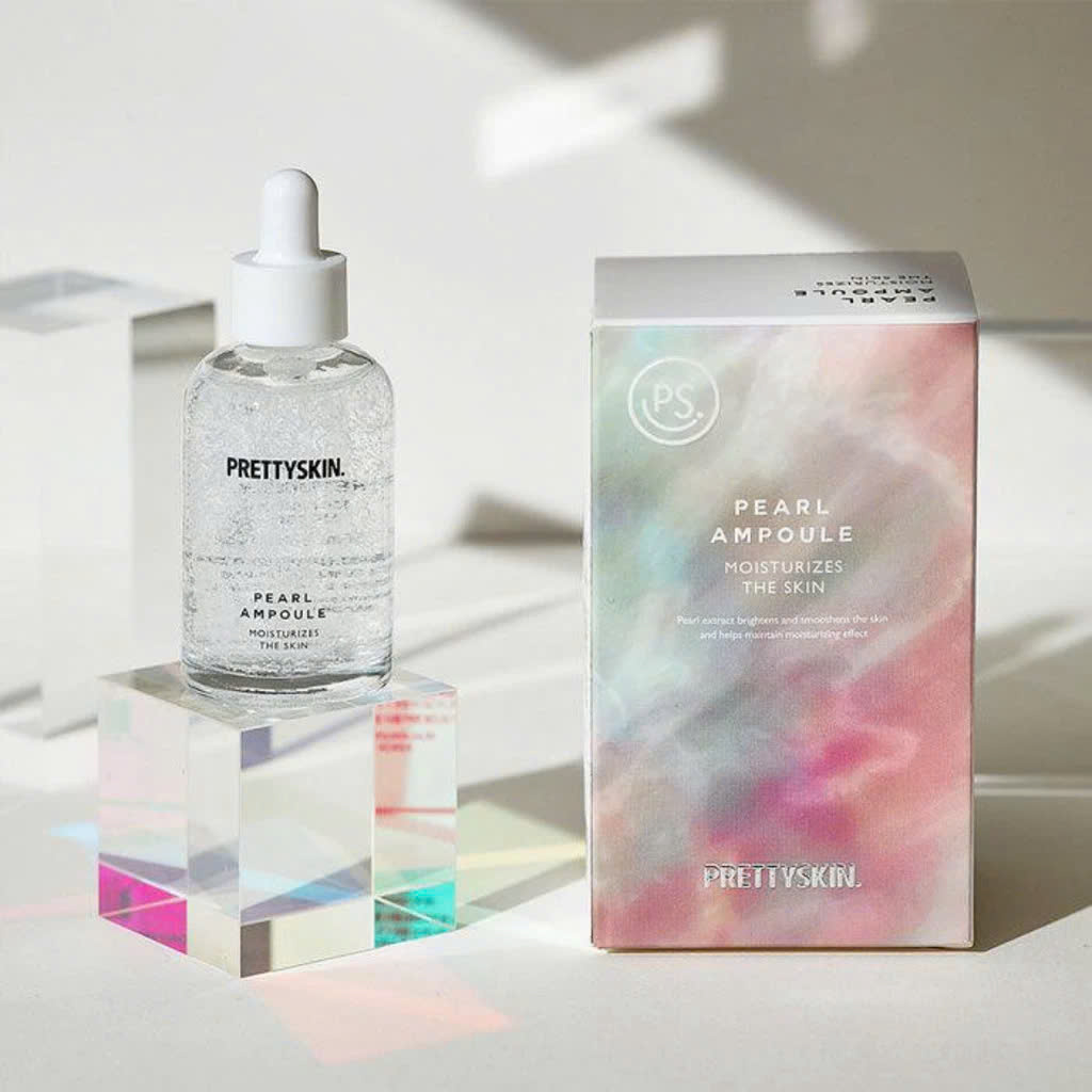 Tinh Chất Serum Dưỡng Trắng Da Ngọc Trai Pretty Skin Hàn Quốc Pearl Ampoule PrettySkin 50ml