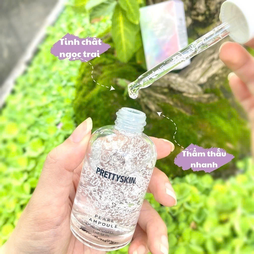 Tinh Chất Serum Dưỡng Trắng Da Ngọc Trai Pretty Skin Hàn Quốc Pearl Ampoule PrettySkin 50ml