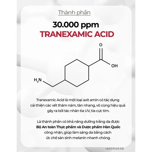 Siêu Tinh Chất Giảm Thâm Nám Chuyên Biệt Angel's Liquid Tranexamic Mela Zero Ampoule Dưỡng Sáng Làn Da Hàn Quốc 30ml