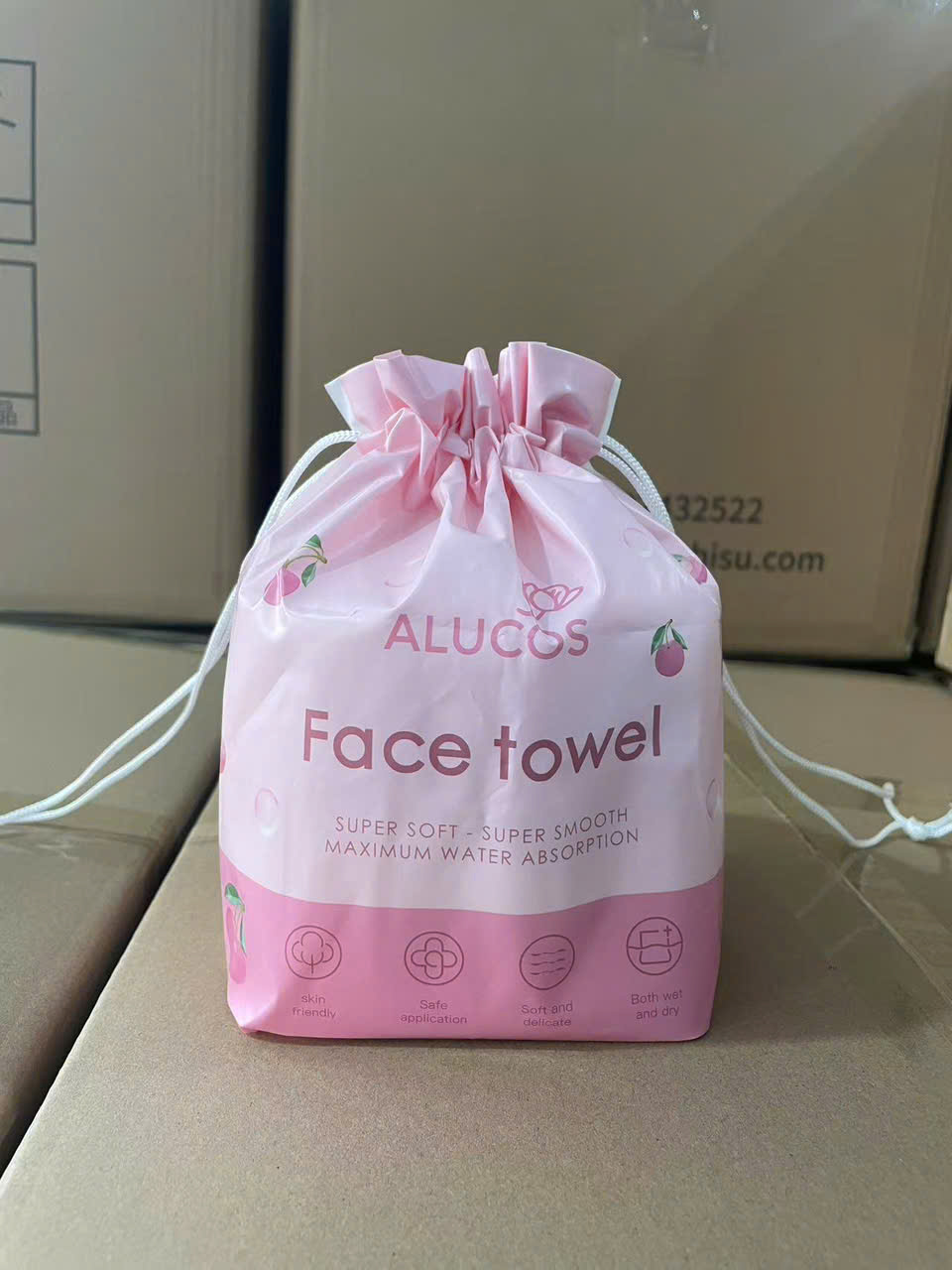 e265 - Alucos - Khăn Mặt Dùng 1 Lần Dạng Cuộn Khăn Khô Đa Năng 100g