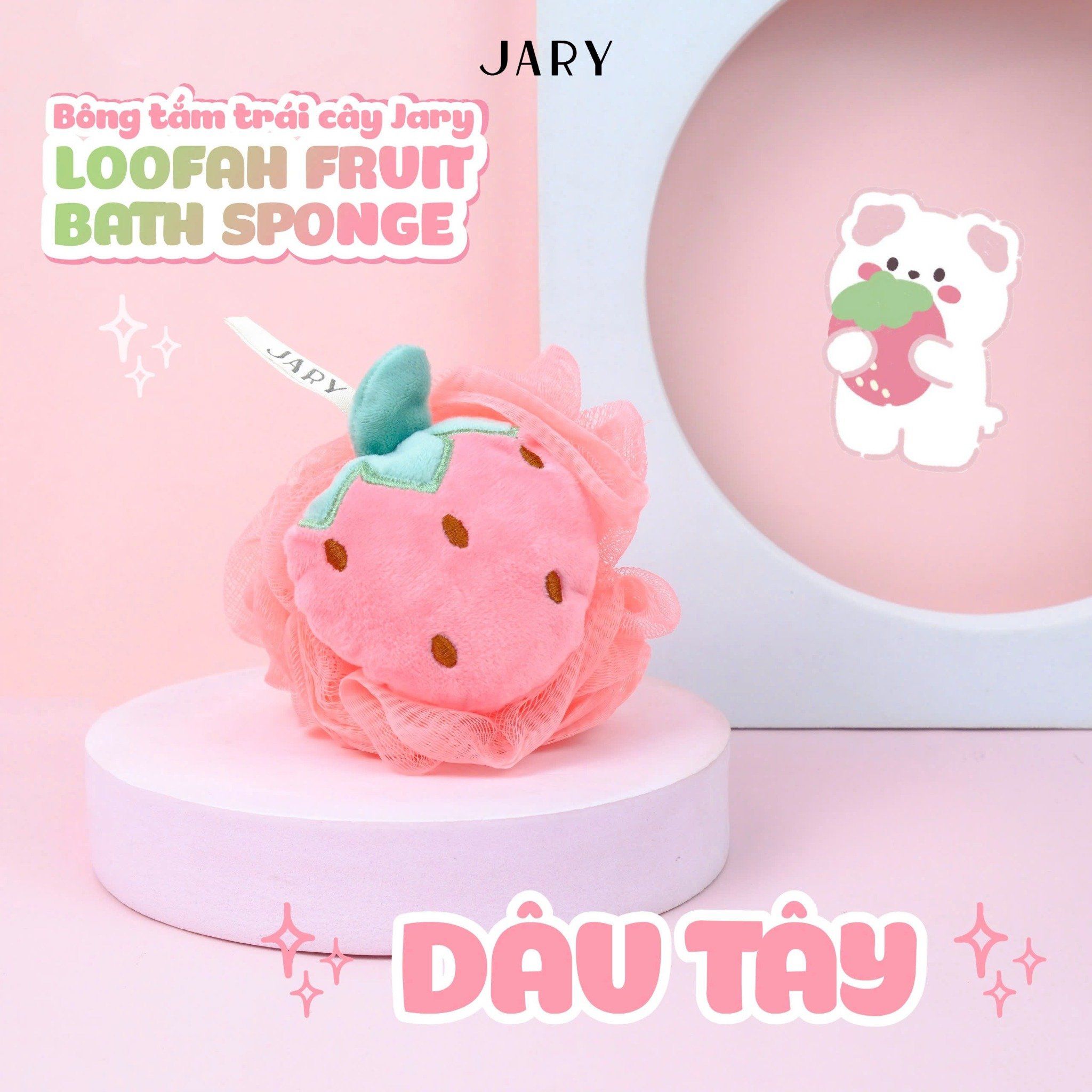 Bông tắm trái cây Jary Loofah Fruit Bath Sponge (Giao mẫu ngẫu nhiên) LYO