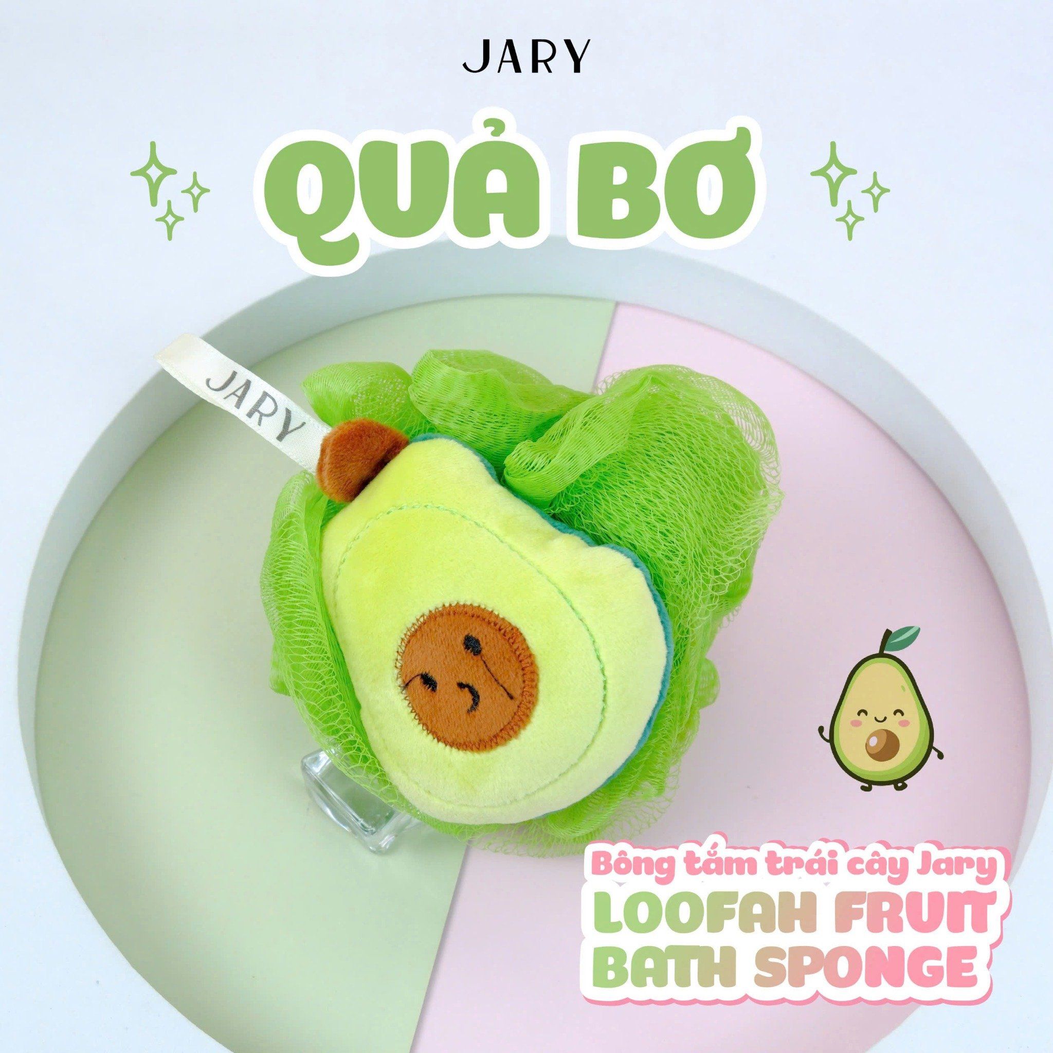 Bông tắm trái cây Jary Loofah Fruit Bath Sponge (Giao mẫu ngẫu nhiên) LYO