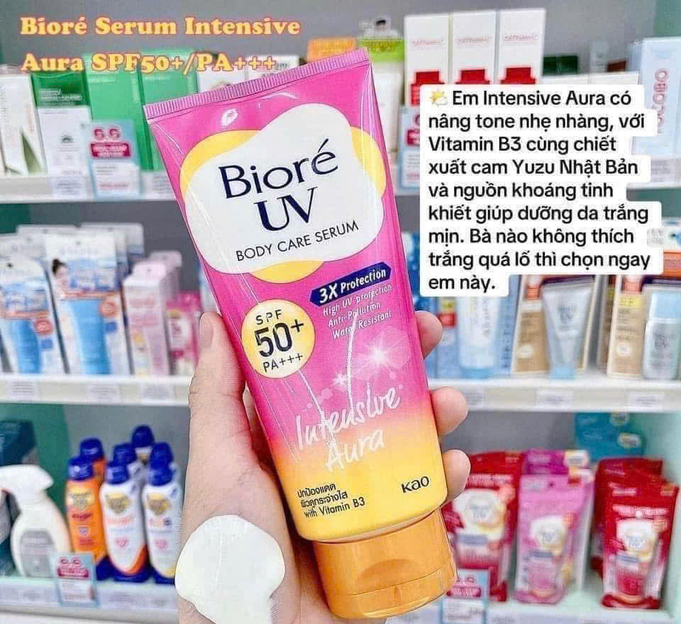 e322 - Bioré - Serum Chống Nắng Dưỡng Thể body 3X Protection SPF50+ PA+++ 150ml